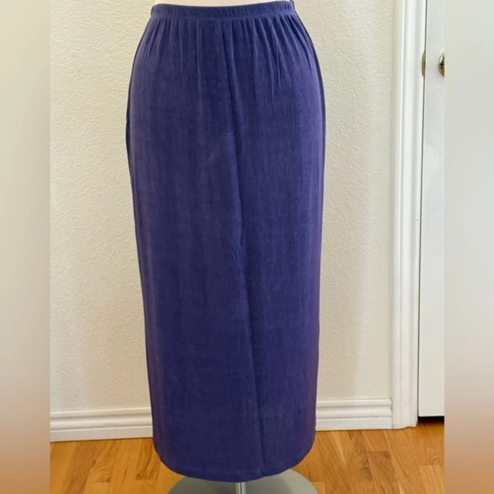 Private Edition by Chico’s Smoky Blue Maxi Skirt size 16 (Chico’s size 3) - Picture 1 of 6